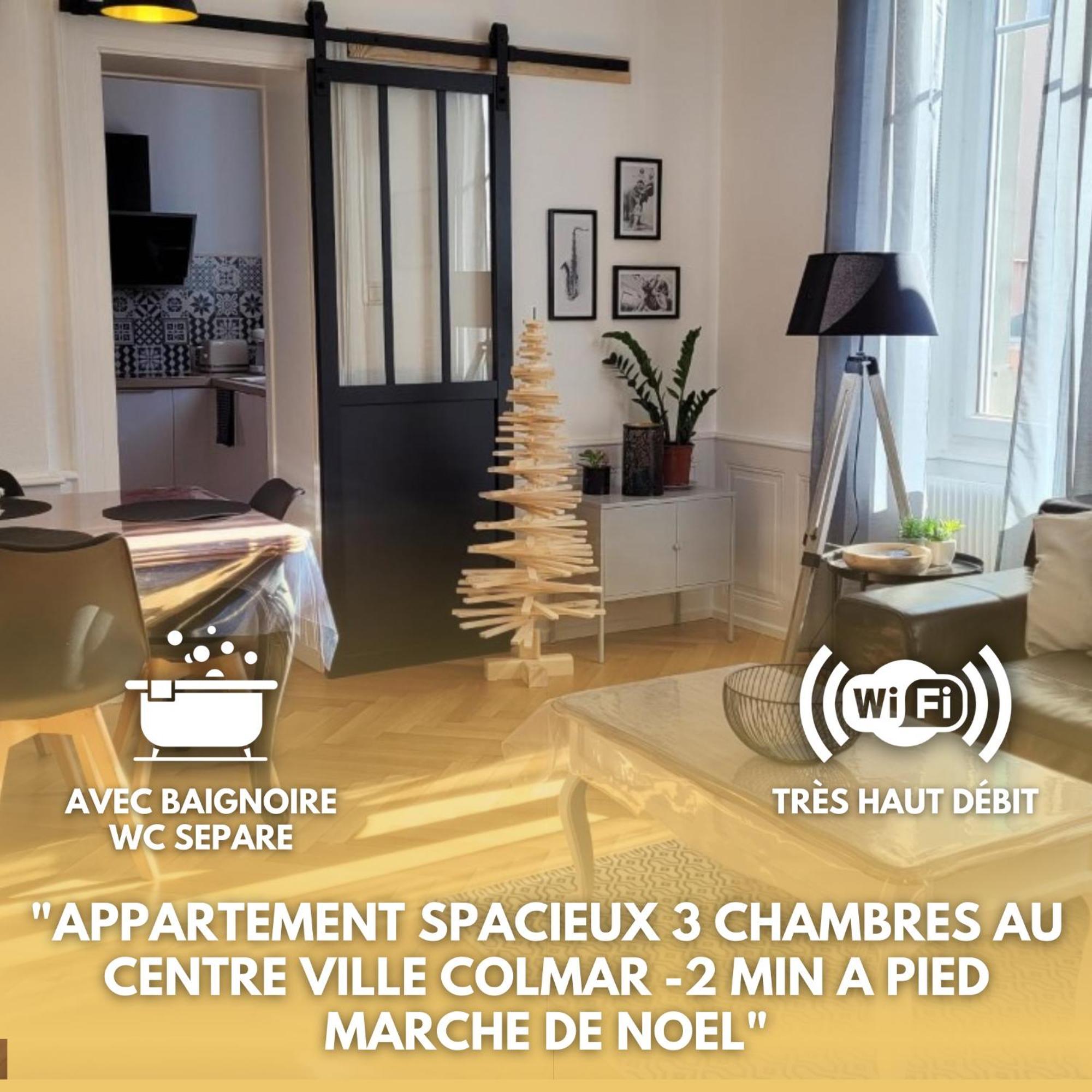 Colmar Centre Ville 6 Couchages 3 Grandes Chambres Bagian luar foto